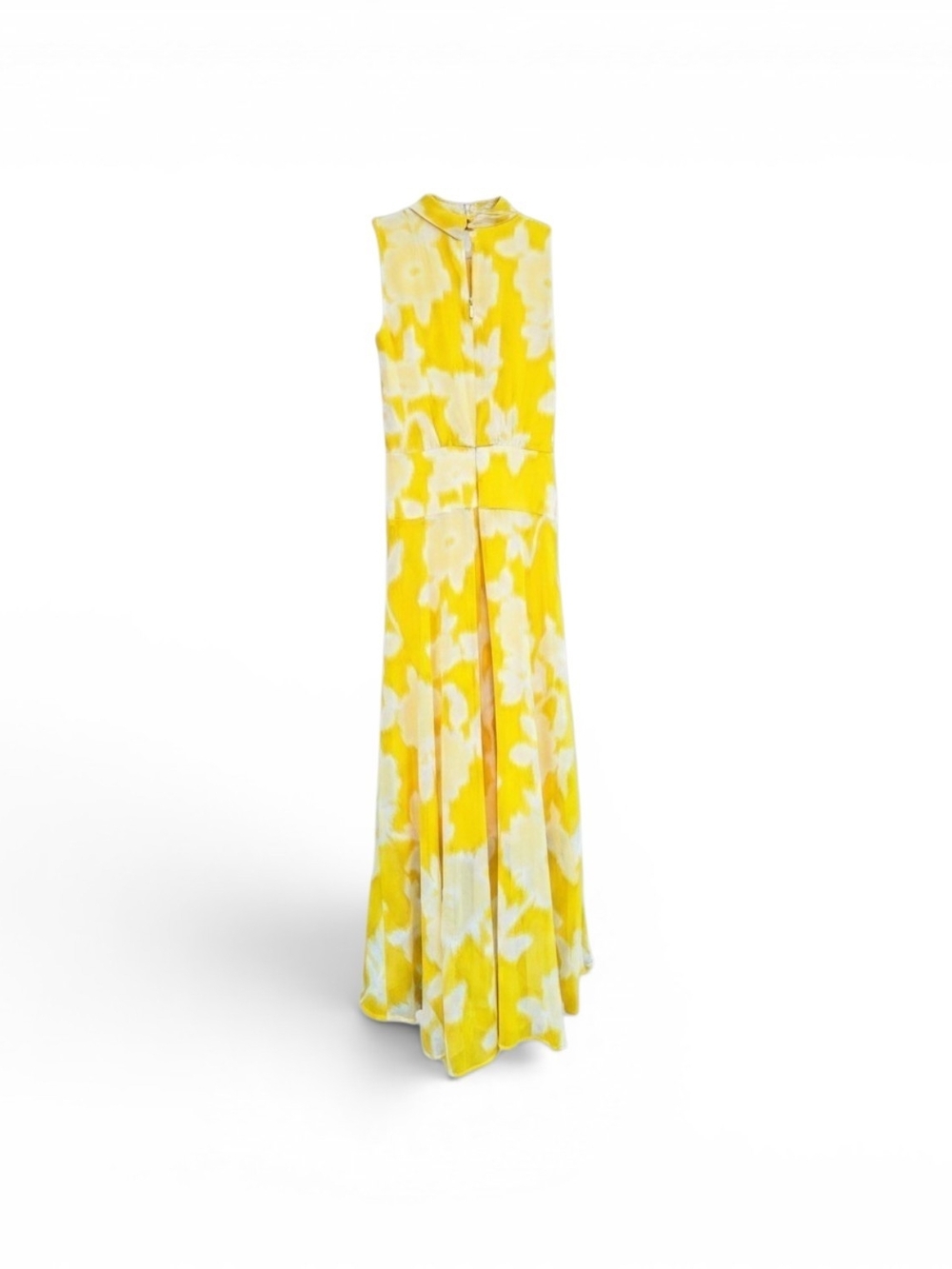 Karl Lagerfeld Paris Floral High Low Maxi Dress Yellow Size 0 - Picture 5 of 9
